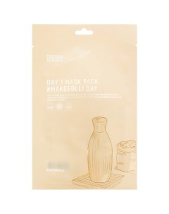 Маска для лица тканевая с экстрактом риса Day 1 Mask Pack # Makgeolli Day Tenzero