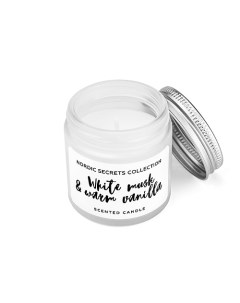 Ароматизированная свеча «White Musk & Warm Vanilla» NORDIC SECRETS COLLECTION Лэтуаль