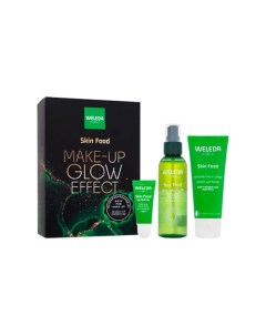 Набор Skin Food Make-up Glow Effect : Масло для губ, Крем для лица и тела, Сухое масло-спрей Weleda