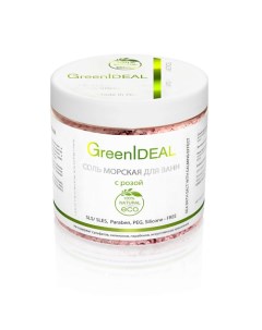 Соль морская для ванн с розой 500 0 Greenideal