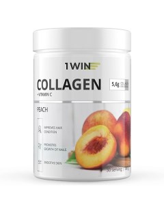 Коллаген c витамином C, со вкусом персика Dietary Supplement Collagen + Vitamine C, Peach 1win