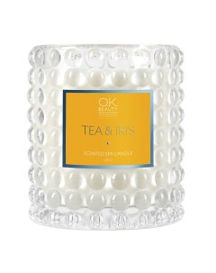 Ароматическая СПА свеча Scented SPA Candle Tea&Iris Ok beauty