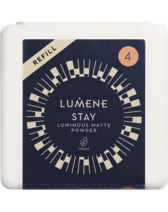 Компактная пудра Stay Luminous Matte Powder, сменный блок Lumene