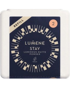 Компактная пудра Stay Luminous Matte Powder, сменный блок Lumene