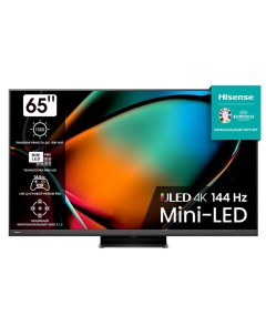 Телевизор 65U8KQ 65 3840x2160 DVB T2 C S2 HDMI 4 USB 1 m LED Smart TV черный Hisense