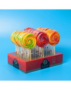 Леденцовая карамель на палочке «Карусель», микс, 30 г Dendy candy