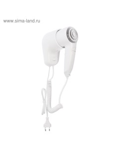 Фен Luazon LGE-006, 1600 Вт, настенный, 2 скорости, крепление, белый Luazon home