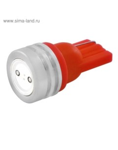 Лампа светодиодная T10 W5W 12 В 1 SMD диод EXTRA LIGHT без цоколя радиатор Skyway