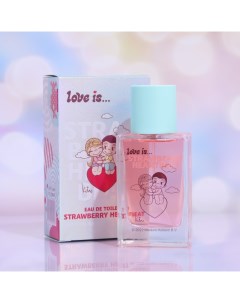 Туалетная вода с феромонами Love is strawberry heartbeat, 50 мл Понти парфюм