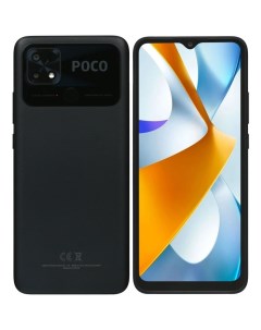 Смартфон POCO C40 RU, 6.71'', IPS, 4 Гб, 64 Гб, 13 Мп, 5 Мп, 6000 мАч, IP52, черный Xiaomi