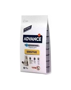 Сухой корм для кошек Sensitive с лососем и рисом Advance