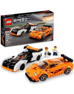 Конструктор Speed Champions 76918 McLaren Solus GT и McLaren F1 LM Lego