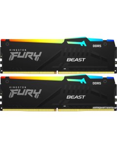 Оперативная память FURY Beast RGB 2x8ГБ DDR5 6000 МГц KF560C36BBEAK2 16 Kingston