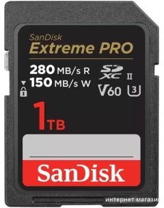 Карта памяти Extreme PRO SDXC SDSDXEP 1T00 GN4IN 1TB Sandisk