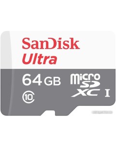 Карта памяти Ultra SDSQUNR 064G GN3MN microSDXC 64GB Sandisk