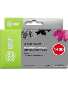 Картридж CS PGI1400XLM аналог Canon PGI 1400XL M Cactus