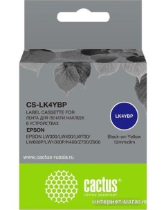 Картридж CS LK4YBP аналог Epson LK4YBP Cactus