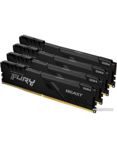 Оперативная память FURY Beast 4x32GB DDR4 PC4 25600 KF432C16BBK4 128 Kingston