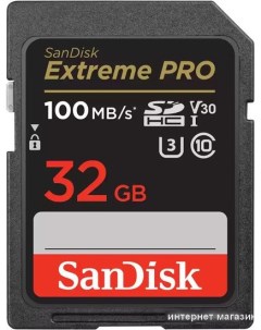 Карта памяти Extreme PRO SDHC SDSDXXO 032G GN4IN 32GB Sandisk