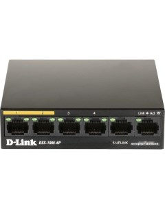 Неуправляемый коммутатор DSS 100E 6P A1A D-link