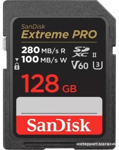 Карта памяти Extreme PRO SDXC SDSDXEP 128G GN4IN 128GB Sandisk