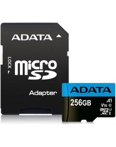 Карта памяти A Data Premier AUSDX256GUICL10A1 RA1 microSDXC 256GB с адаптером Adata