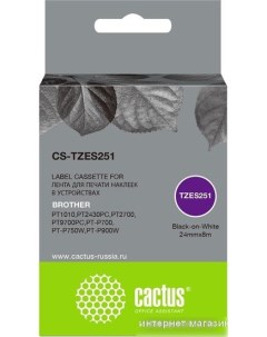 Картридж CS TZES251 аналог Brother TZES251 Cactus