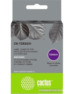 Картридж CS TZES231 аналог Brother TZES231 Cactus