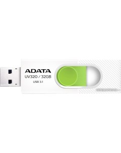 USB Flash A Data UV320 32GB белый зеленый Adata