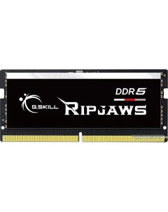 Оперативная память Ripjaws 16ГБ DDR5 SODIMM 4800МГц F5 4800S4039A16GX1 RS G.skill