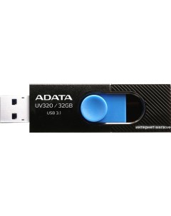 USB Flash UV320 32GB черный голубой Adata