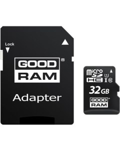 Карта памяти M1AA microSDHC M1AA 0320R12 32GB с адаптером Goodram