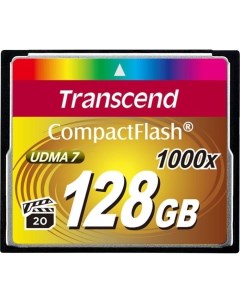 Карта памяти 1000x CompactFlash Ultimate 128GB TS128GCF1000 Transcend