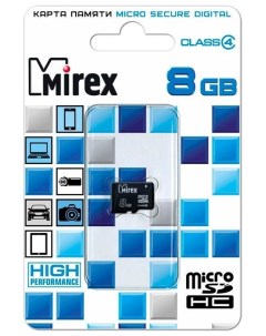 Карта памяти microSDHC Class 4 8GB 13612 MCROSD08 Mirex