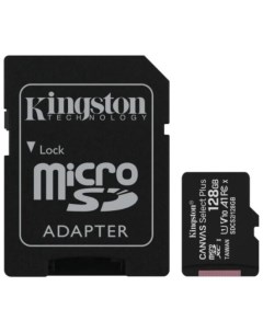 Карта памяти Canvas Select Plus microSDXC 128GB с адаптером Kingston