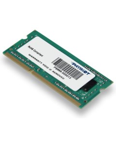 Оперативная память Signature Line 4GB DDR3 SODIMM PC3 12800 PSD34G160081S Patriot