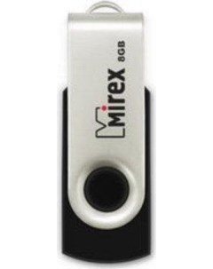 USB Flash SWIVEL RUBBER BLACK 8GB 13600 FMURUS08 Mirex