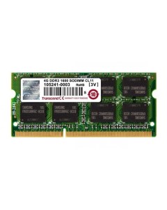 Оперативная память JetRam 4GB DDR3 SO DIMM PC3 12800 TS512MSK64V6N Transcend