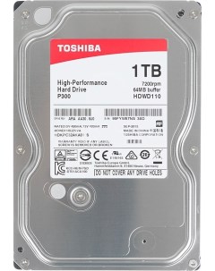 Жесткий диск P300 1TB HDWD110UZSVA Toshiba