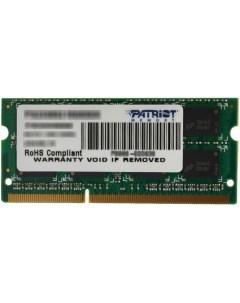 Оперативная память Signature Line 4GB DDR3 SO DIMM PC3 12800 PSD34G16002S Patriot