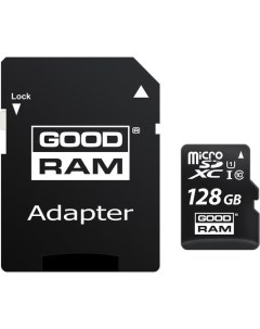 Карта памяти M1AA microSDXC M1AA 1280R12 128GB с адаптером Goodram