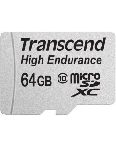 Карта памяти microSDXC HE Class 10 UHS I 64GB адаптер TS64GUSDXC10V Transcend