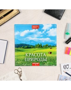 Календарь перекидной на скрепке Красота природы 2025 год 12 листов 29х29 см Издательство «каленарт»