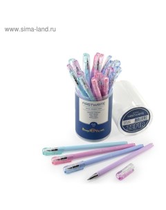 Ручка шариковая FirstWrite Zefir, 0.5 мм, синие чернила, матовый корпус Silk Touch, МИКС Brunovisconti