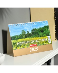 Календарь настольный домик Родные просторы 2025 14 х 20 см Издательство «каленарт»