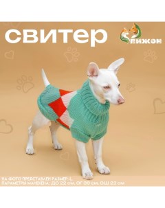 Свитер "Весеннее настроение", XL (ДС 34, ОШ 34, ОГ 32-51 см) Пижон