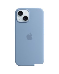 Чехол для телефона MagSafe Silicone Case для iPhone 15 (зимний синий) Apple