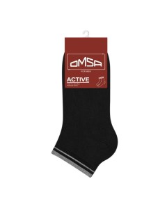 Носки мужские укороченные ACTIVE, размер 39-41, цвет nero Omsa