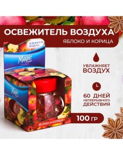 Освежитель воздуха, гелевый "Яблоко с корицей" 100 г Magic boom