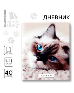 Дневник школьный 1-11 класс, в мягкой обложке, 40 л «1 сентября:Кошка» Artfox study